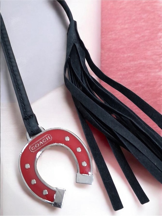 Coach Accessories - Coach Red Horseshoe Tassel Bag Charm VINTAGE (RARE LIMITED EDITION )